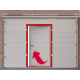 Комплект для врезки калитки, окрашенный в цвет ворот, изображение 6