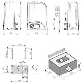 Комплект привода для откатных ворот LIVI 403, изображение 6