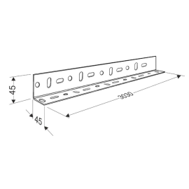 Установочный профиль 45х45х1,9 мм, изображение 2