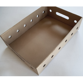 Гофролоток самосборный 560×390×140, Т-21, Марка картона: Т21, Цвет: бурый, изображение 2