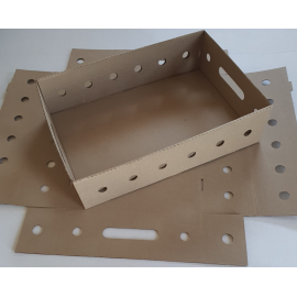 Гофролоток самосборный 560×390×140, Т-21, Марка картона: Т21, Цвет: бурый, изображение 4