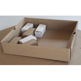 Самосборный короб 90х40х40, Т-21, Марка картона: Т21, Цвет: бурый, изображение 6