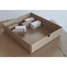 Самосборный короб 90х40х40, Т-21, Марка картона: Т21, Цвет: бурый, изображение 5