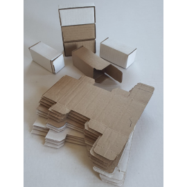 Самосборный короб 90х40х40, Т-21, Марка картона: Т21, Цвет: бурый, изображение 4