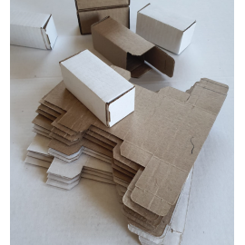 Самосборный короб 90х40х40, Т-21, Марка картона: Т21, Цвет: бурый, изображение 3