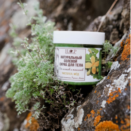 Скраб для тела солевой "ЧИСТОТЕЛ, МЁД"