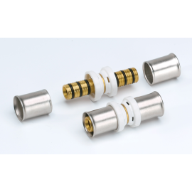 Соединитель пресс латунь RIIFO Omni 40-40, изображение 2