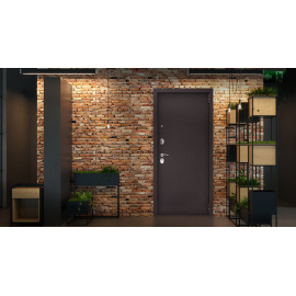 Стальная дверь «Комфорт» с зеркалом, Размер блока: 880х2050, Сторона открывания: левая (петли слева), изображение 10