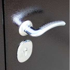 Стальная дверь «Комфорт» с зеркалом, Размер блока: 880х2050, Сторона открывания: левая (петли слева), изображение 8