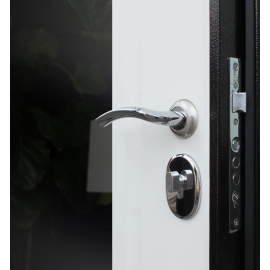 Стальная дверь «Комфорт» с зеркалом, Размер блока: 880х2050, Сторона открывания: левая (петли слева), изображение 7