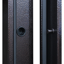 Стальная дверь «Комфорт» с зеркалом, Размер блока: 880х2050, Сторона открывания: левая (петли слева), изображение 5