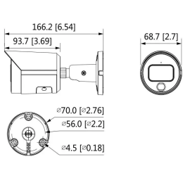Уличная цилиндрическая IP-видеокамера DH-IPC-HFW2239SP-SA-LED-0360B, изображение 4