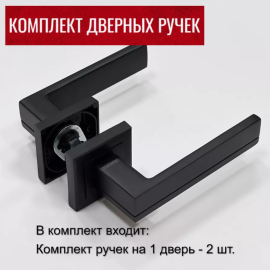 Дверная ручка Rucetti (Ручетти) RAP 22-S BL, изображение 4