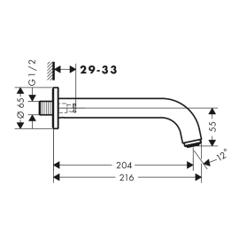 Излив для смесителя Vernis Blend 71420000, изображение 2