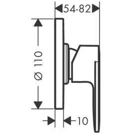 Смеситель для душа однорычажный Vernis Blend 71649670, изображение 2