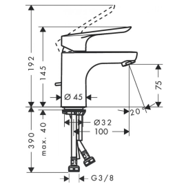 Смеситель для раковины Logis E 71160000, изображение 2