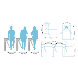 Турникет-трипод ТРД 700, изображение 5