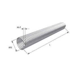 36015/m/RAL7004 пружина окрашенная правая 152-11,5, Сторона монтажа: правая, изображение 2