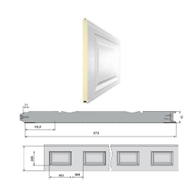 3F300/S00: панель 575мм Нфиленка300/Нстукко, Цвет: коричневый, изображение 4
