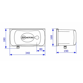 ASW4000 привод для распашных ворот, изображение 4