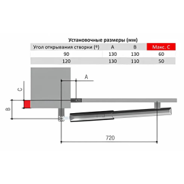 ATI 3024N комплект автоматики для распашных ворот, изображение 7
