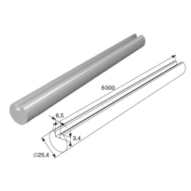Вал полнотелый 25516/M, изображение 3