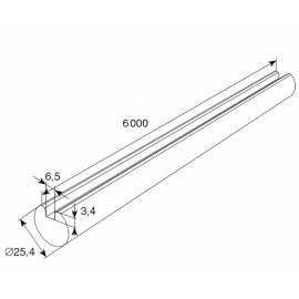 Вал полнотелый 25516/M, изображение 2