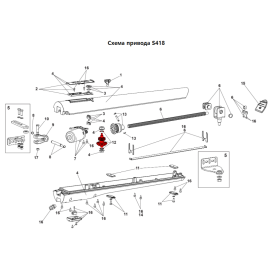 Вал разблокировки в сборе 60202215, изображение 6