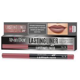 Водостойкий гелевый карандаш для губ LASTINGLINER, Цвет: розово-коричневый