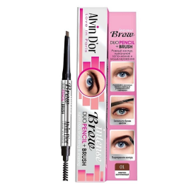Карандаш для бровей Intense Brow + Brush, Цвет: светло-коричневый
