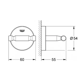 Крючок Grohe BauCosmopolitan 40461001, изображение 3
