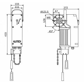 TR-3531-230 осевой привод для секционных ворот, изображение 5