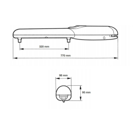 WINGO2024KCE автоматика для распашных ворот, изображение 12