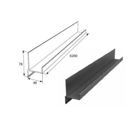Алюминиевый профиль Ц-образный DHSW-00280/M, изображение 2