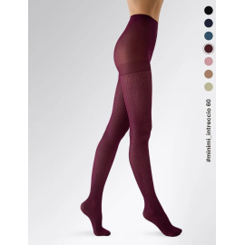 Колготки INTRECCIO 60, Цвет: bordo min, Размер EU: 2/S, Рост: 160-165, изображение 2