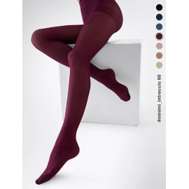 Колготки INTRECCIO 60, Цвет: bordo min, Размер EU: 2/S, Рост: 160-165, изображение 6