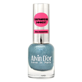 Лак для ногтей голографический ADN-07, Цвет: яркий лазурный