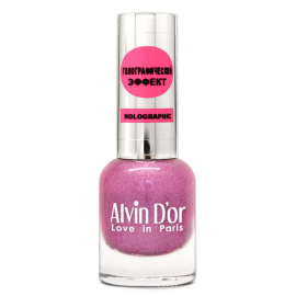 Лак для ногтей голографический ADN-07, Цвет: сияющий розовый