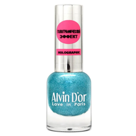 Лак для ногтей голографический ADN-07, Цвет: галантный зеленый