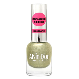Лак для ногтей голографический ADN-07, Цвет: олива