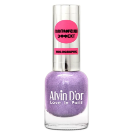 Лак для ногтей голографический ADN-07, Цвет: вечерняя фиалка