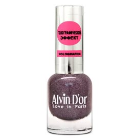 Лак для ногтей голографический ADN-07, Цвет: темный крокус