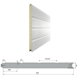 DH15D11/S00: панель 525 мм Ндерево Доска/Нстукко, изображение 2