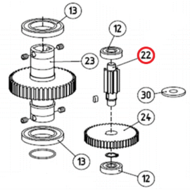 Вал вторичный, ASW.4022, изображение 2