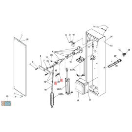 Втулка верхнего шарнира гидроцилиндра шлагбаумов 615, изображение 4