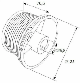 Барабан М 102, Н 3250 для стандартного подъема, 10402, изображение 2
