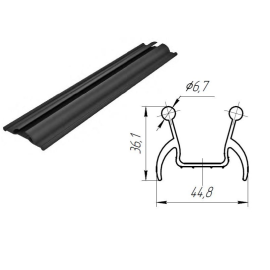 Уплотнитель для ворот нижний, 80042, изображение 3