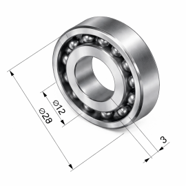 ALUTECH BB12×28 Подшипник, изображение 3