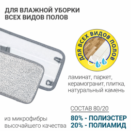 Швабра для влажной уборки Hausmann Care Clean version 2.0 с механизмом отжима, изображение 20