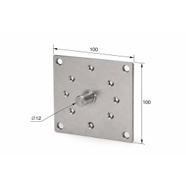 SBB12/100 Суппорт подшипника Alutech, изображение 2